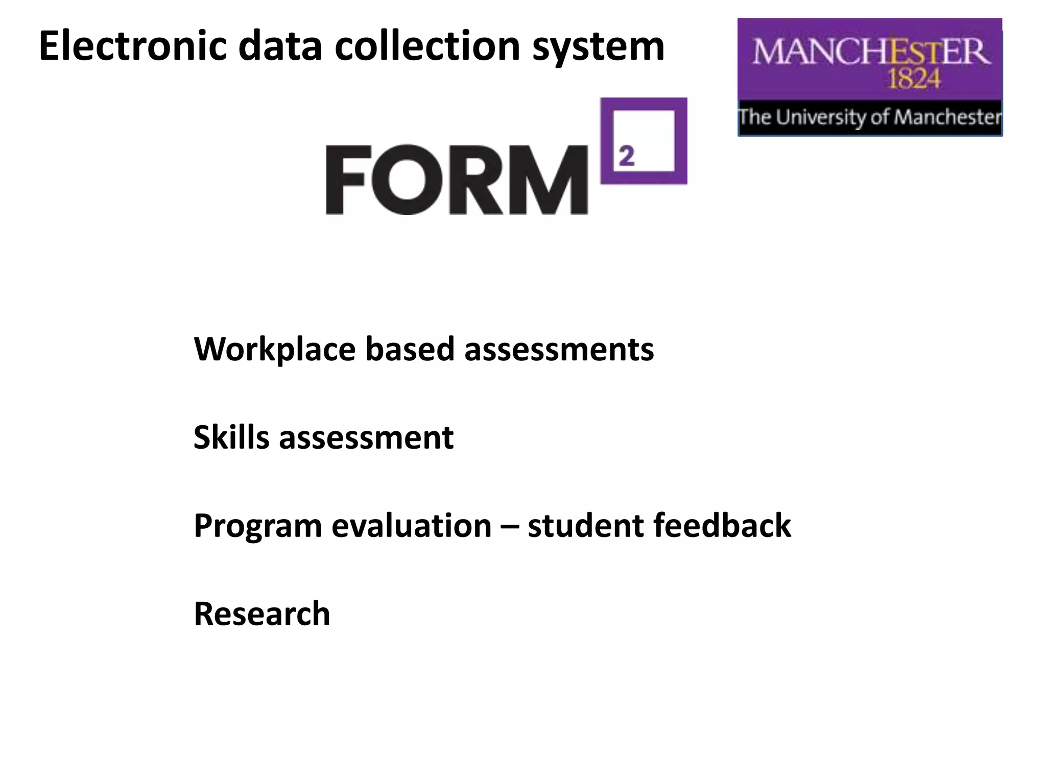 Worked at Manchester Medical School
September – November 2015
Redesigning their 3rd year medical program – using ipads to deliver the education
 