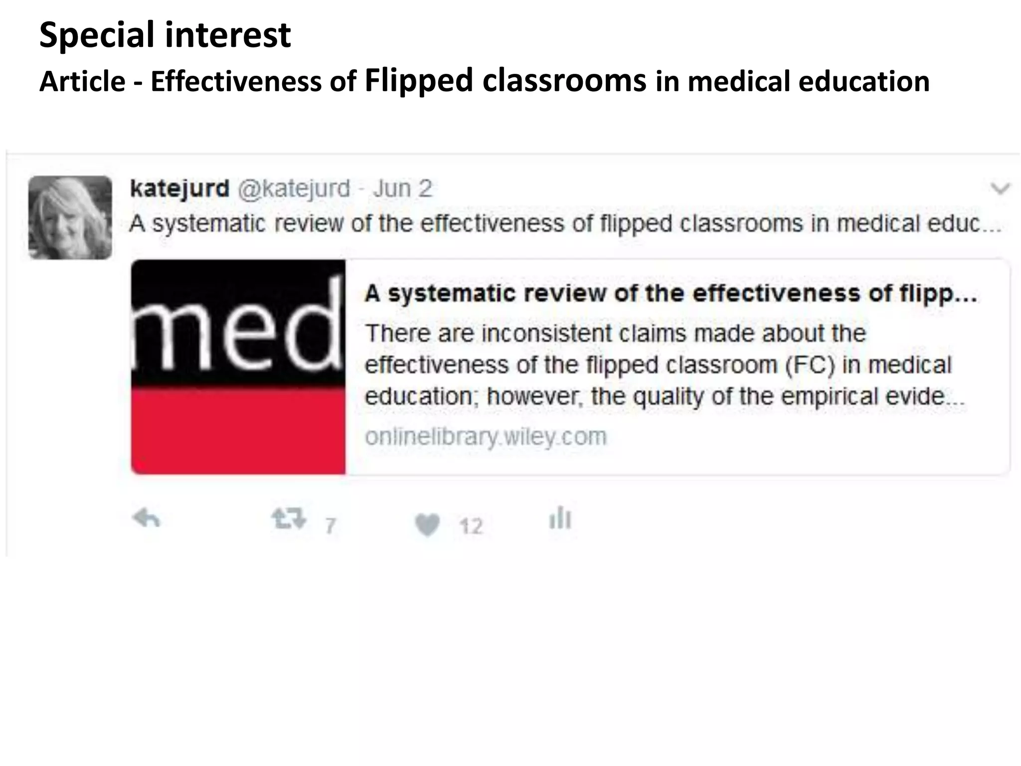 Blogs, tweets and podcasts
Interest in junior doctor education: follow Onthewards.org
 