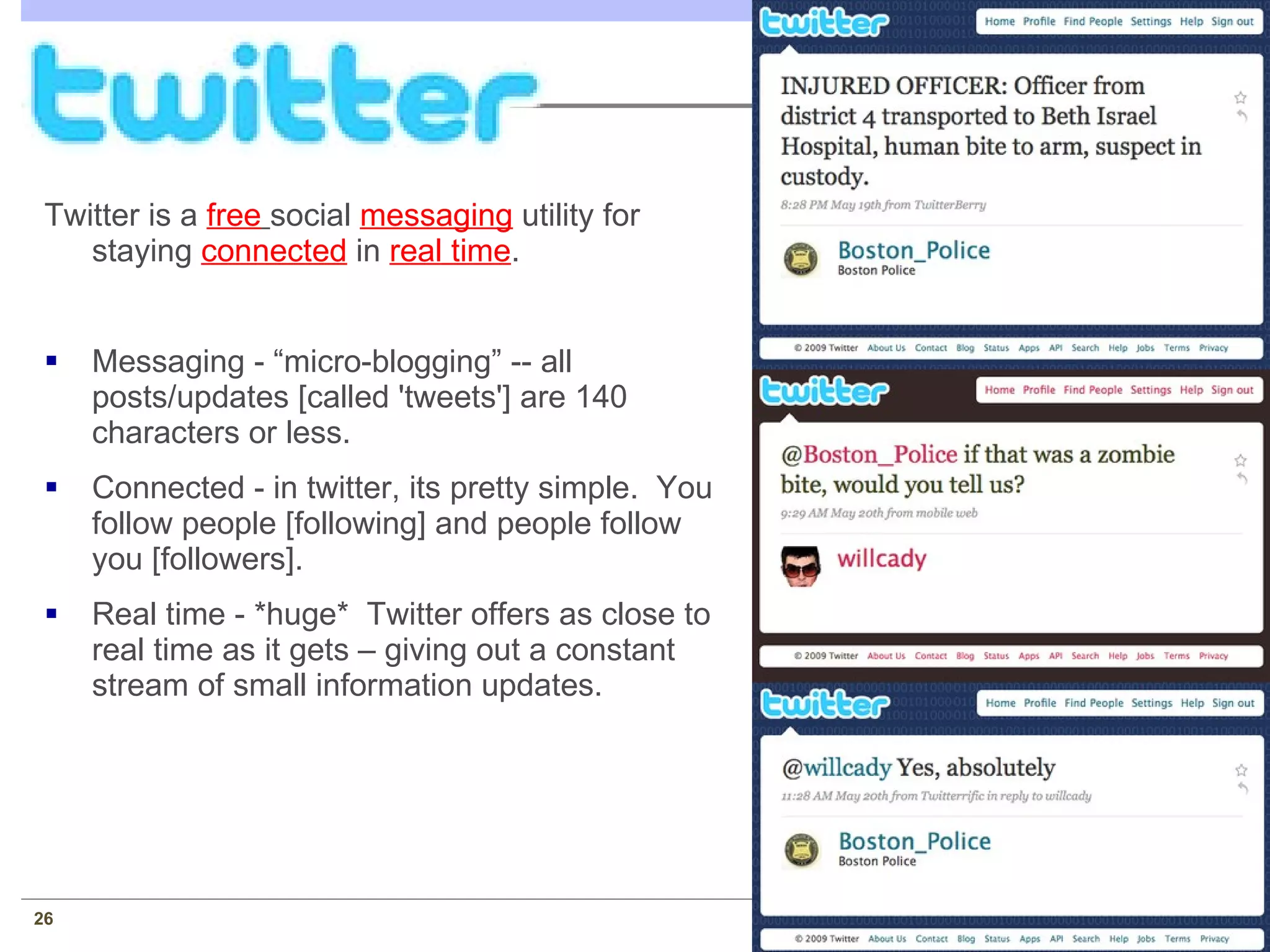 The Facebook “home page” or dashboard focuses on your friends new news wall Status update Company pages FB suggests friends Go here for privacy settings 
