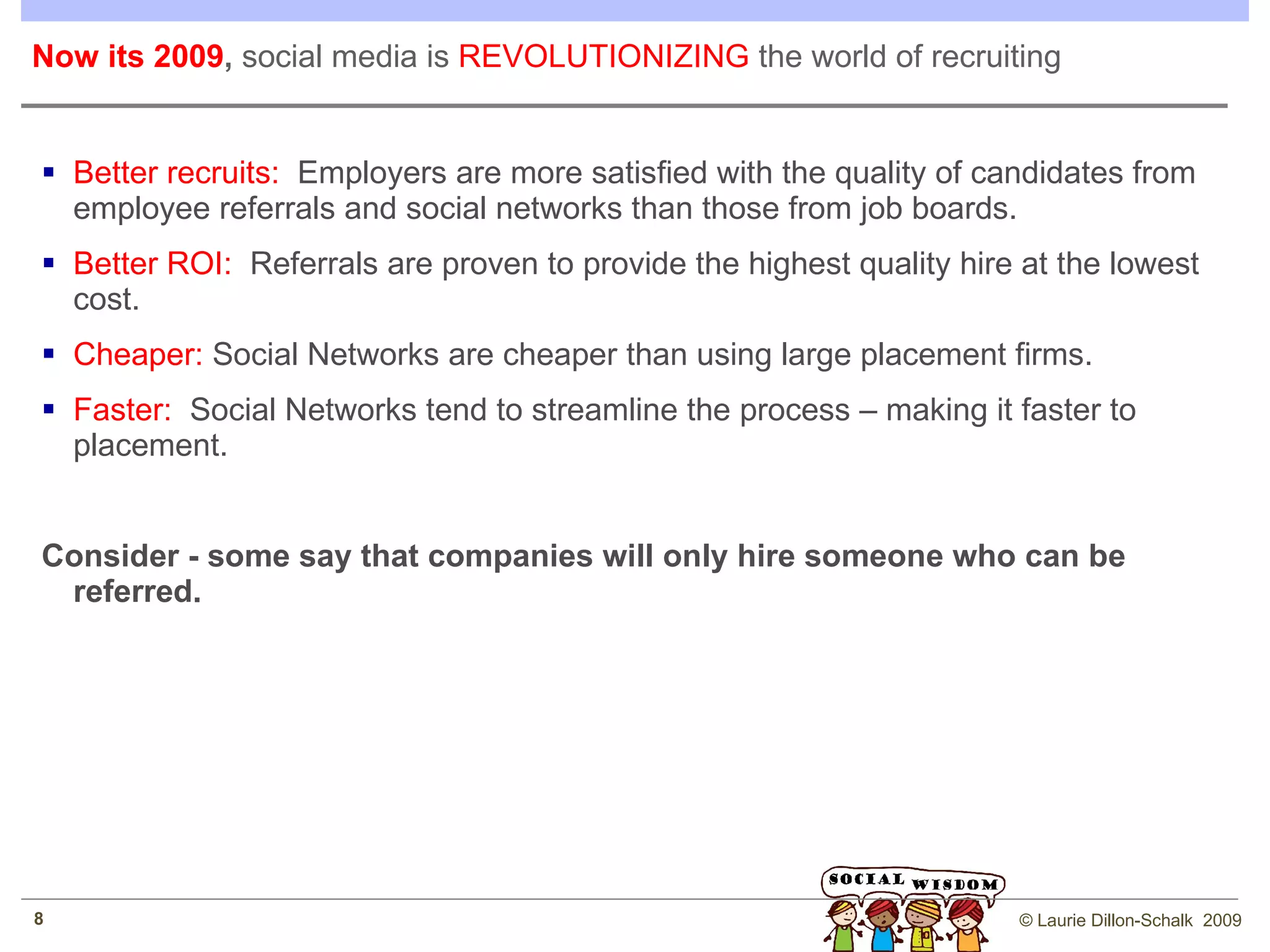 Its  2005 : Blogs emerge, the internet is used everyday and for major decisions Over 79% of US adults using the internet with 44% of adults using the internet everyday 45% claim the internet helped them make major decisions Training for a career Help with a major illness or medical condition Choose a school or college for yourself or child Find a new place to live Change jobs Why is the internet used?  Because users can connect with other people for  advise or sharing valuable experience . Horrigan, John and Lee Raine.  The Internet’s Growing Role in Life’s Major Moments.  Pew Internet & American Life Project, April 19, 2006,  http://www.pewinternet.org/Reports/2006/The-Internets-Growing-Role-in-Lifes-Major-Moments.aspx , accessed on June 23, 2009.  