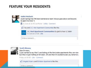 Feature Your Residents
