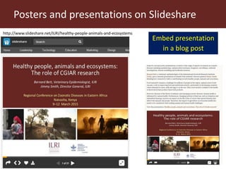 Using social media to communicate research: Experiences of the International Livestock Research Institute