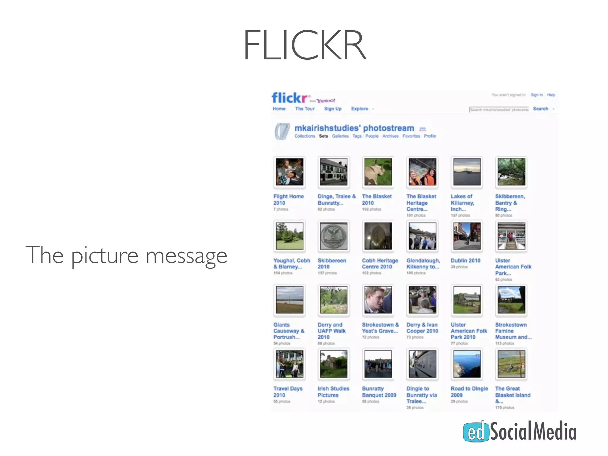 FLICKR



The picture message
 
