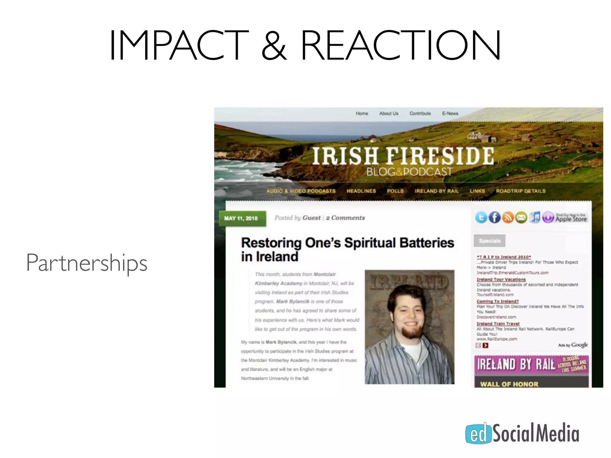 IMPACT & REACTION



Partnerships
 