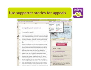 Use supporter stories for appeals
 