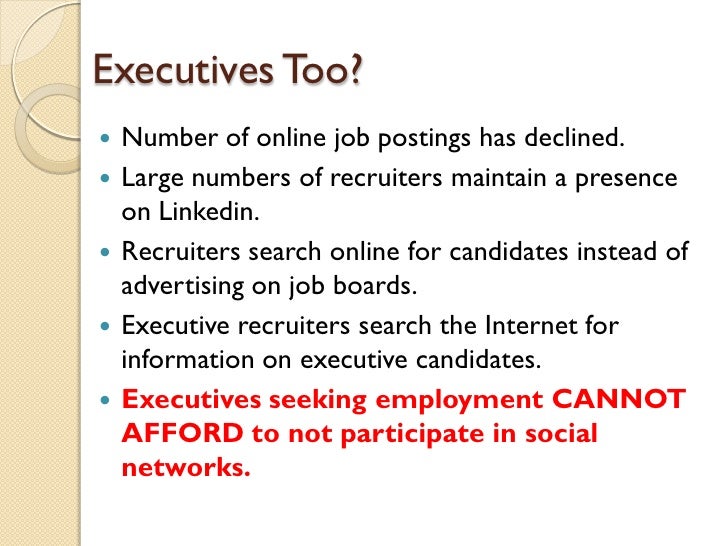 Using Social Networking in the Job Search