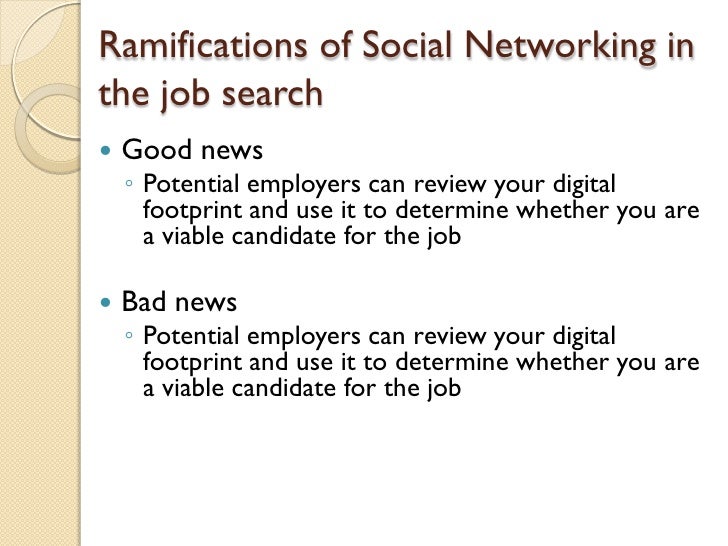 Using Social Networking in the Job Search
