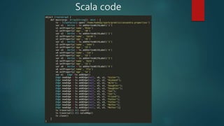 Scala code
 