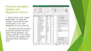 Using SQL in Excel | PPTX