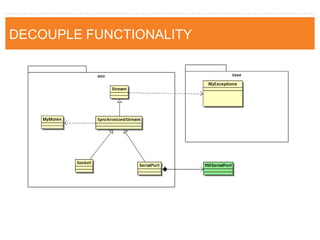 DECOUPLE FUNCTIONALITY  
