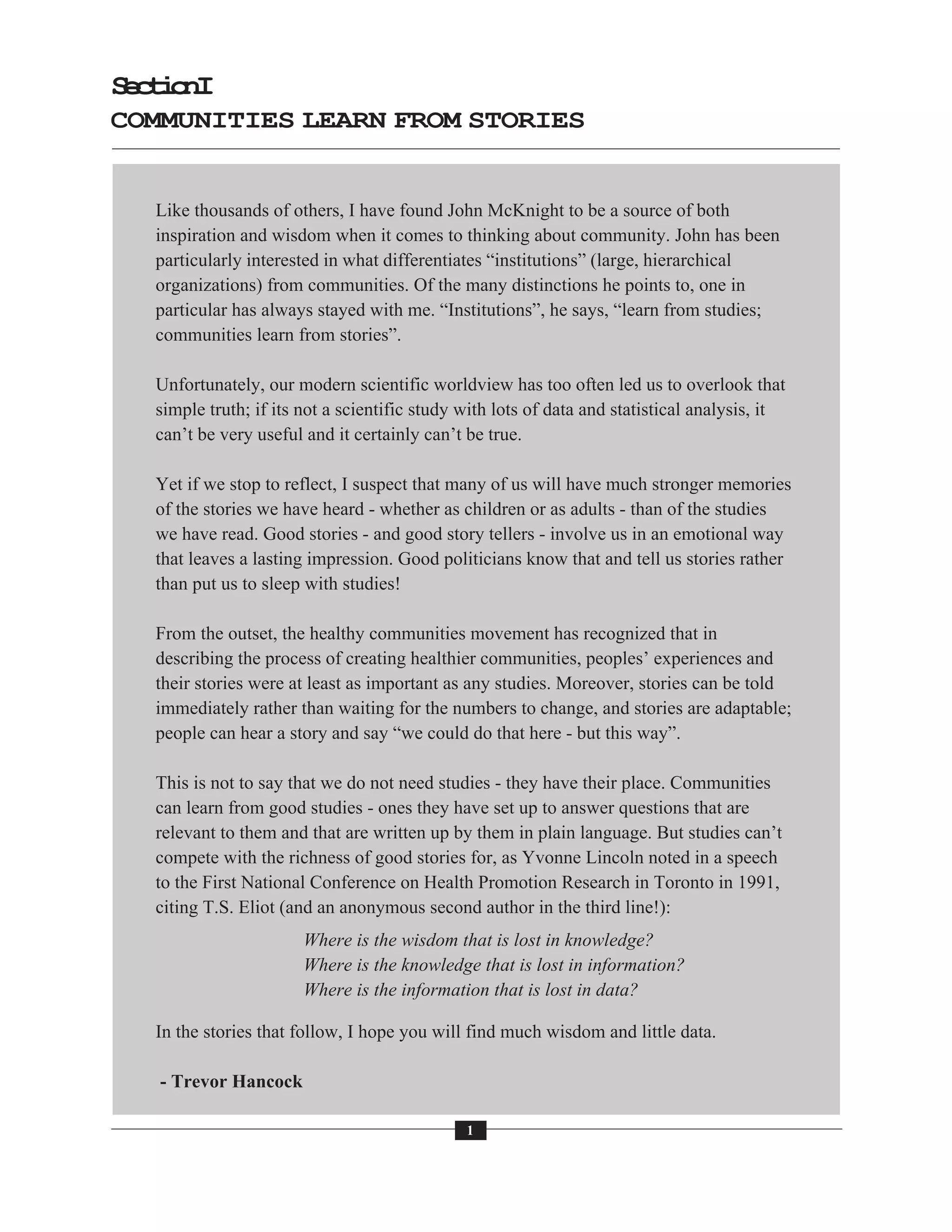 Usingstoriestoguideaction