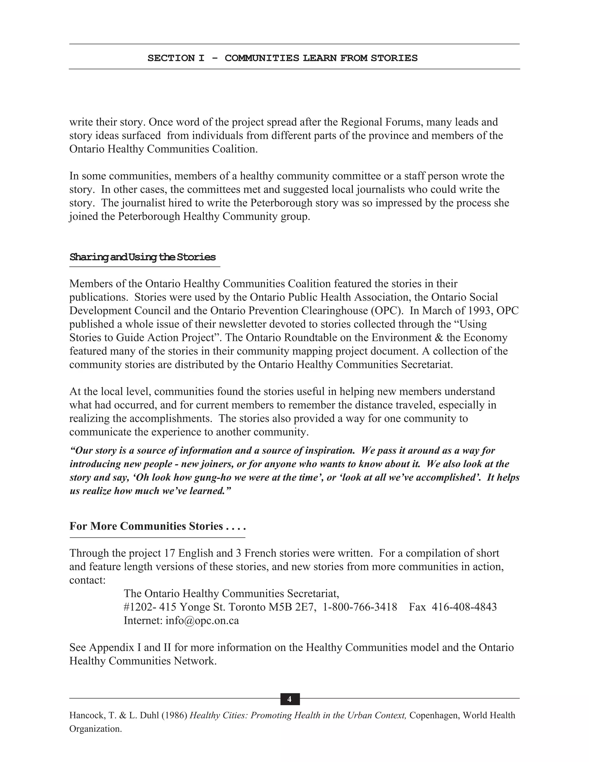 Usingstoriestoguideaction