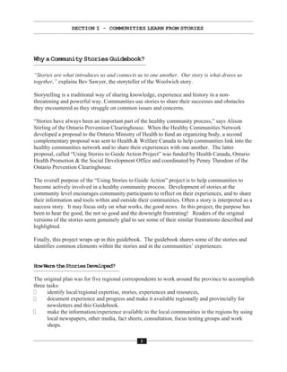 Usingstoriestoguideaction