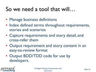 But stories are universal as examples of features in use