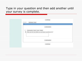 Using survey monkey | PPT