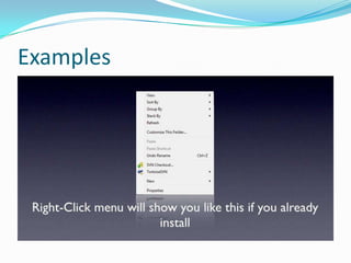 Examples

 