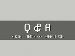 Using tech and social media to land dreamjob