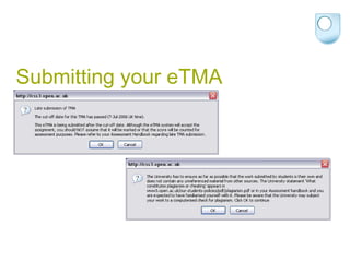 Submitting your eTMA 