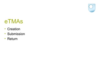 eTMAs Creation Submission Return 