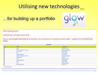 Utilising new technologies … for building up a portfolio … 