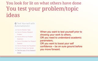 Using technology for topic problem problem statement | PDF