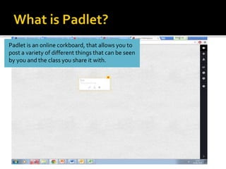 Using technology in the classroom padlet | PPTX