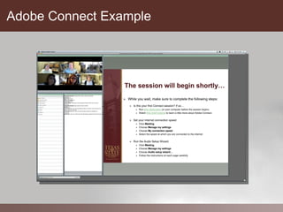 Adobe Connect Example
 