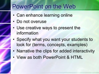 Preparing MaterialsUse notesPrepare handoutsCan use PowerPoint for transparency handouts