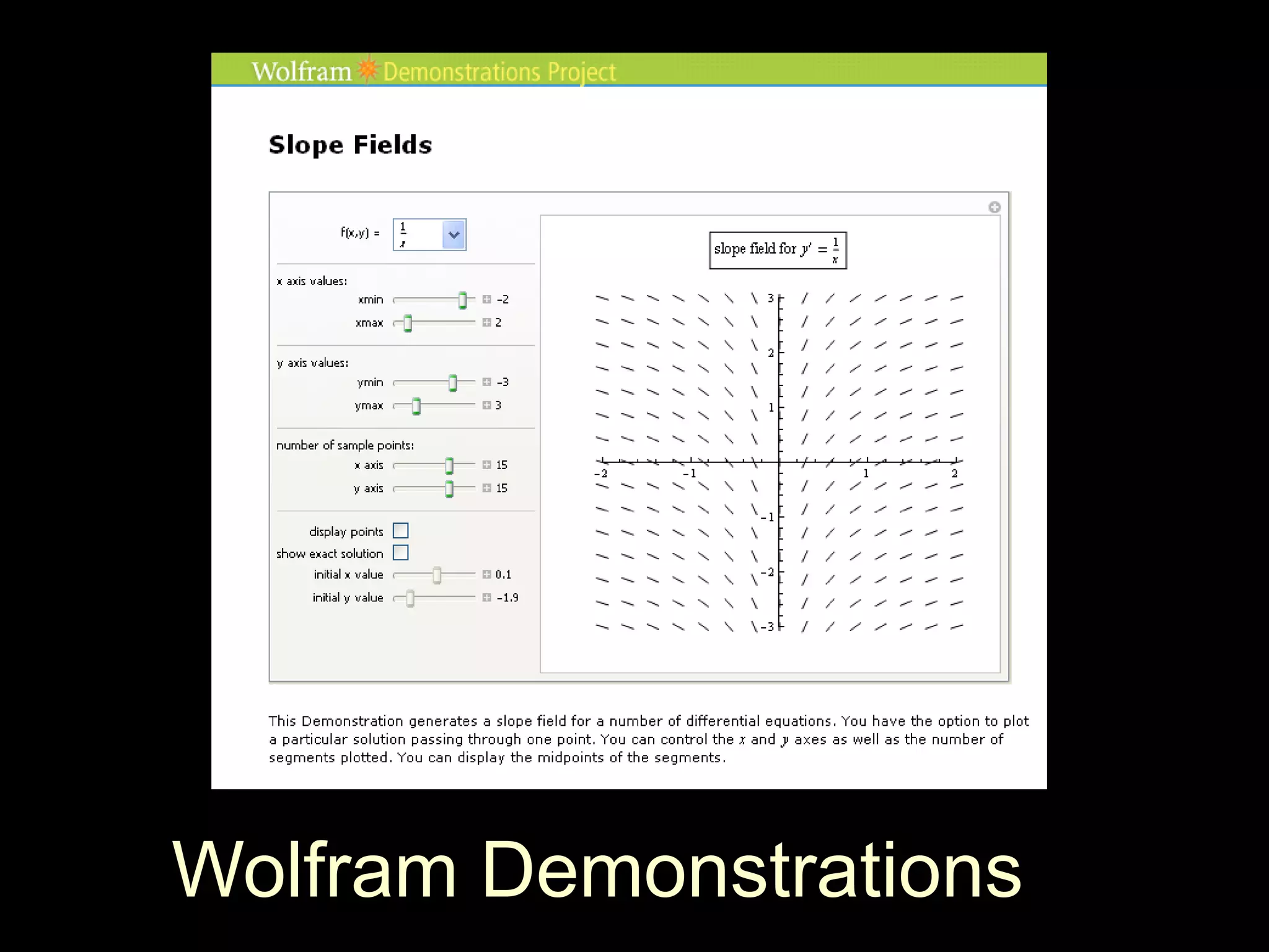 Wolfram Demonstrations