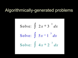 Algorithmically-generated problems