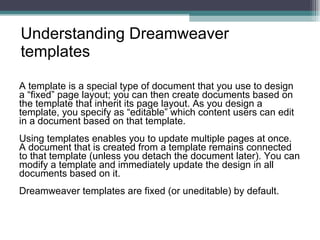 Using Templates And Cascading Style Sheets10 | PPT