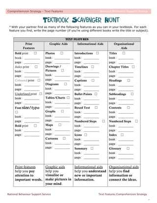 Using text features in content textbooks | PDF