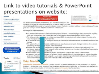 Using the ACBSP Online Reporting Portal to Complete a Self Study | PPTX