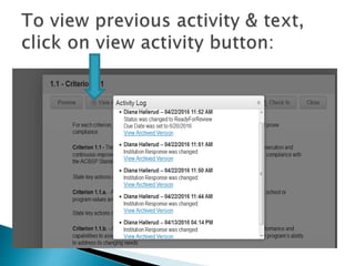 Using the ACBSP Online Reporting Portal to Complete a Self Study | PPTX