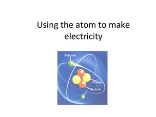 Using the atom to make electricity 