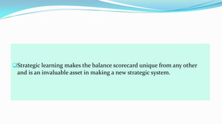 Using the balanced scorecard as a strategic management Slide 18