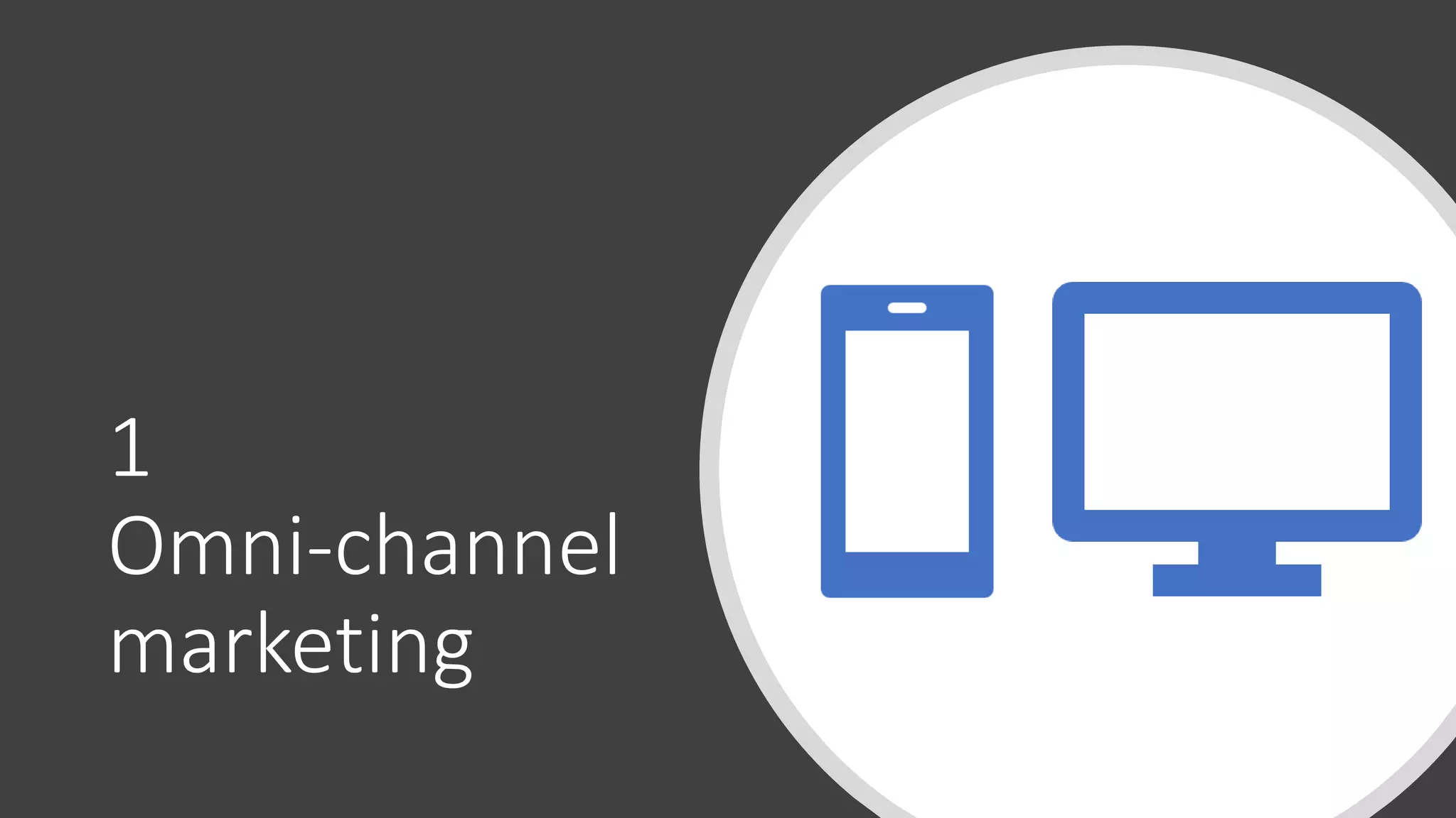 1
Omni-channel
marketing