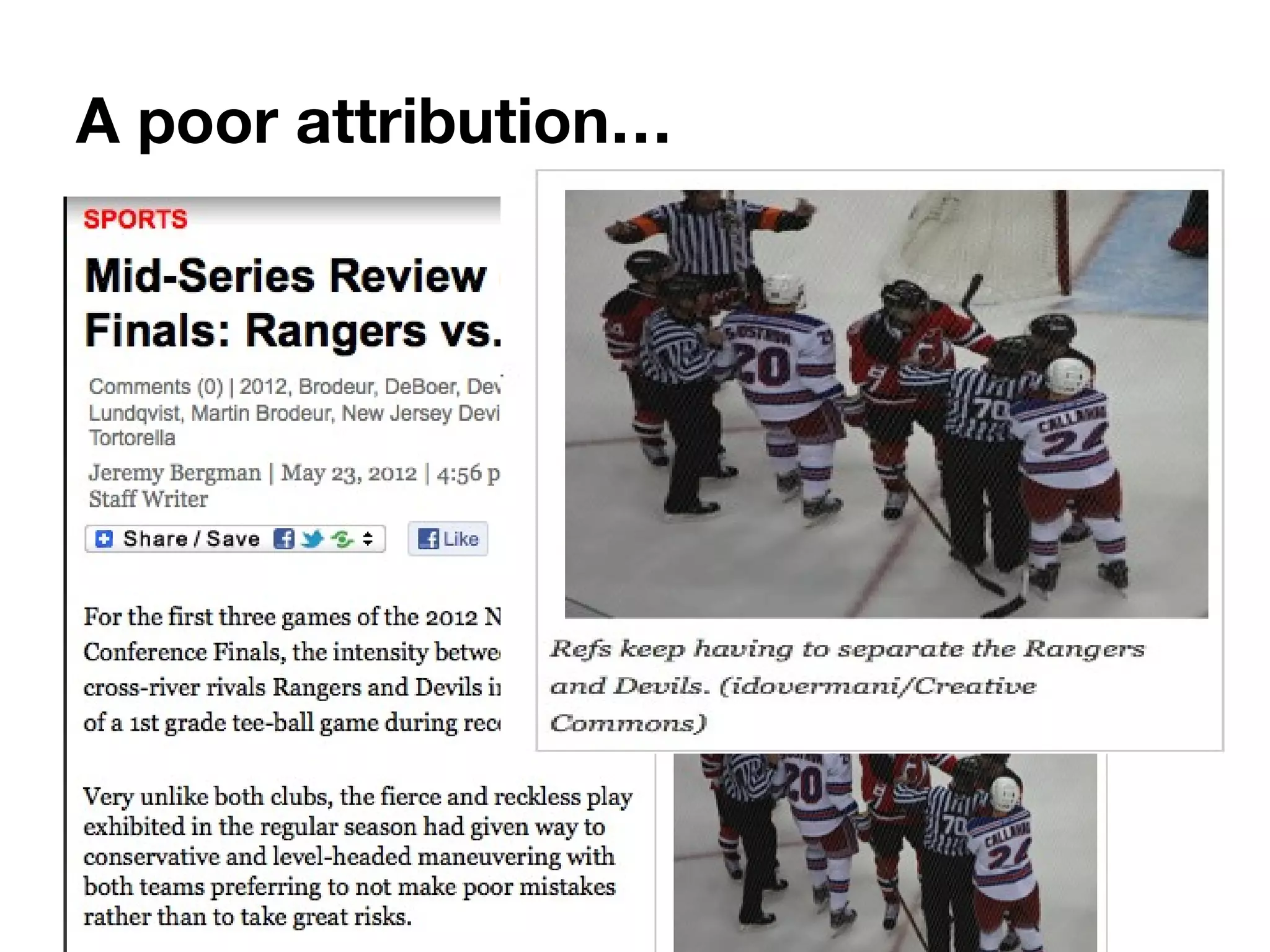 A poor attribution…
 