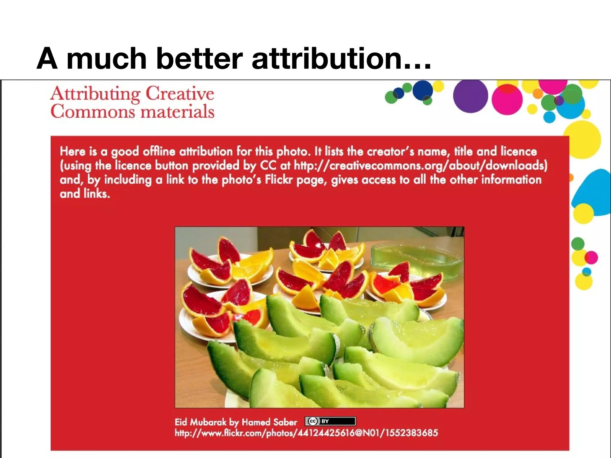 A much better attribution…
 