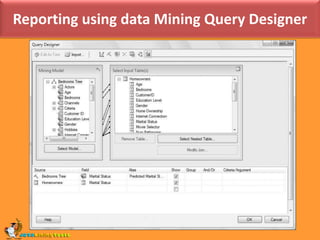 The Mining Models pane
