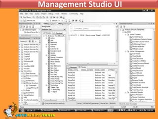 The Mining Model Prediction paneYou must use the Mining structure editor to perform modeling operations that are not possible in the Mining Model Wizard.