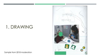 1. DRAWING
Sample from 2018 moderation
 