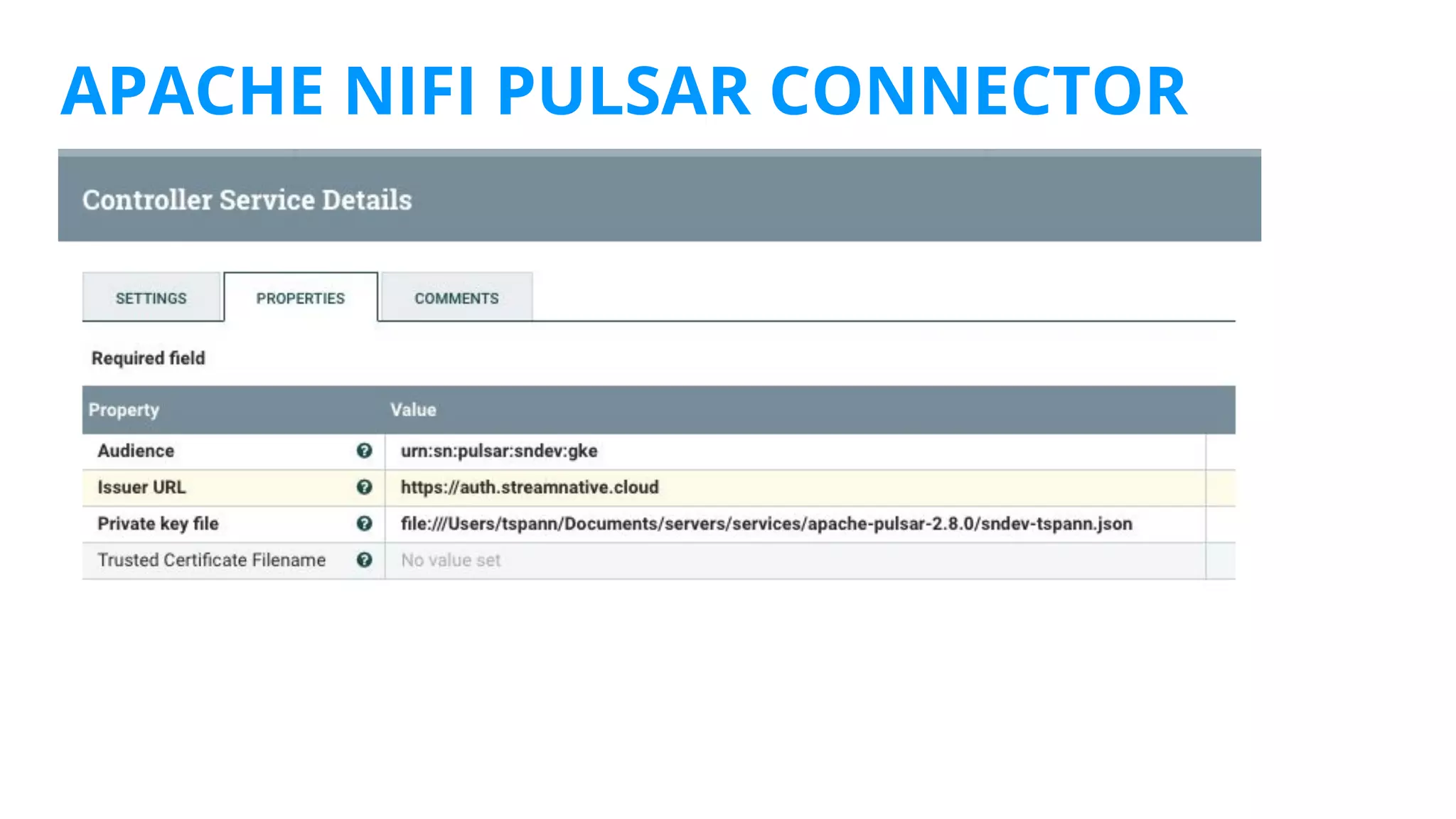 APACHE NIFI PULSAR CONNECTOR
 