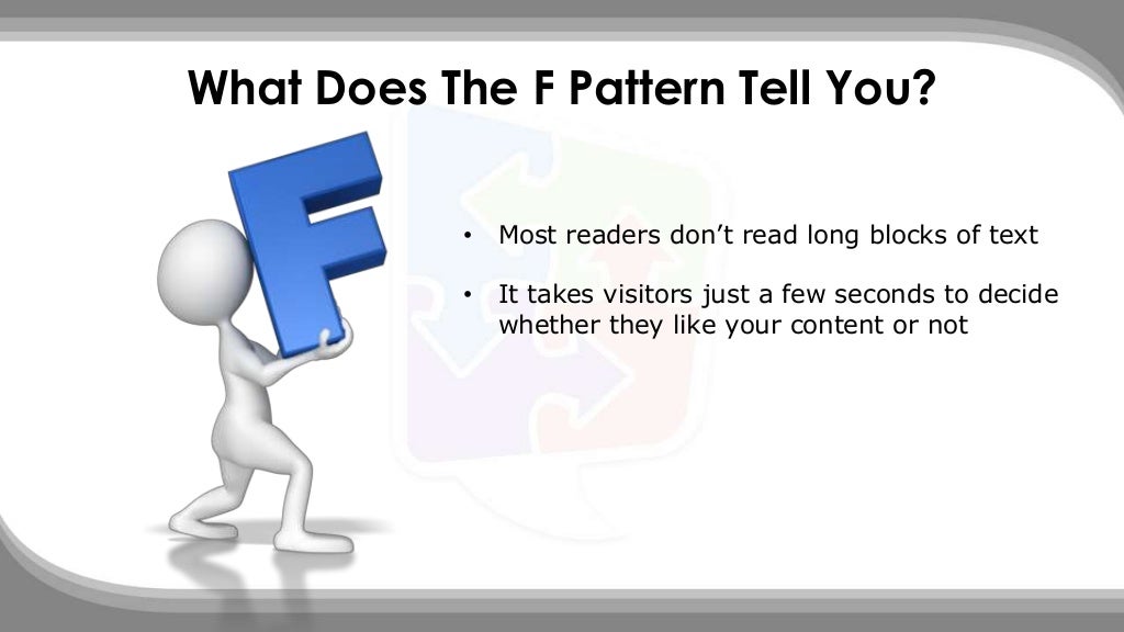 Using The F Pattern