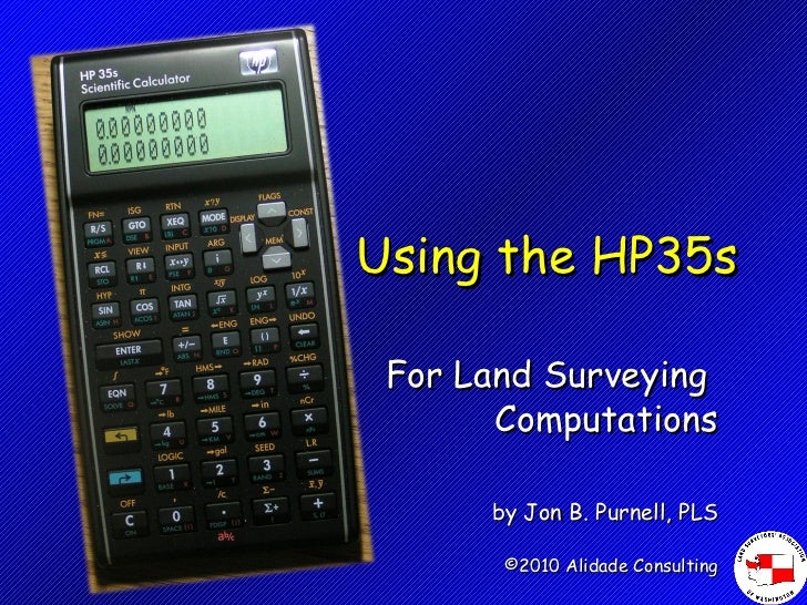 survey programs for hp 50g calculator