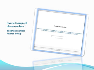 reverse lookup cell phone numberstelephone number reverse lookup