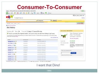 Consumer-To-Consumer   I want that Dino! 