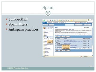 Spam Junk e-Mail Spam filters Antispam practices 