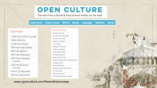 www.openculture.com/freeonlinecourses
 