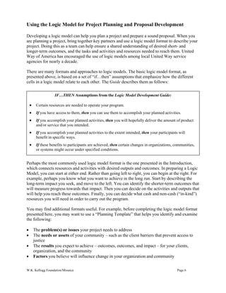 using the logic model for program planning.pdf